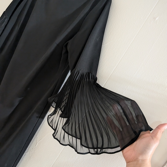 Shelby & Palmer Black Sheath Dress with Bell Sleeves - Picture 2 of 8